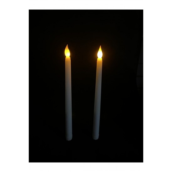 Seninmio Dekoratif 10'lu Led Şamdan Mum 27 Cm Pilli Seninmio Dekoratif 10'lu Led Şamdan Mum 27 Cm Pilli