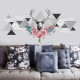Geometrik Geyikli Ev Dekor Duvar Sticker Çıkartma Seti Geometrik Geyikli Ev Dekor Duvar Sticker Çıkartma Seti