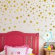 Gold Yıldız Set Bebek & Çocuk Odası Duvar Sticker Çıkartma Seti