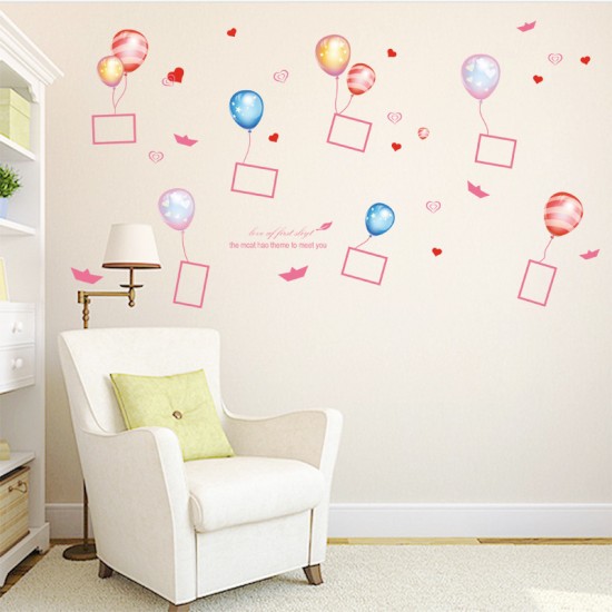 Çerceveli Balonlar Bebek & Çocuk Odası Duvar Sticker Çıkartma Seti
