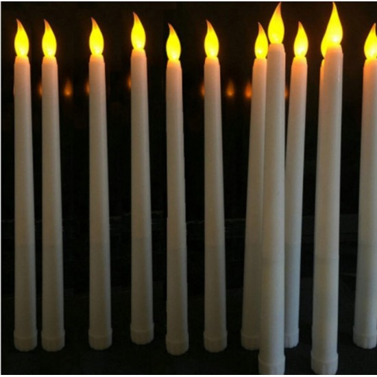 Seninmio Dekoratif 10'lu Led Şamdan Mum 27 Cm Pilli Seninmio Dekoratif 10'lu Led Şamdan Mum 27 Cm Pilli
